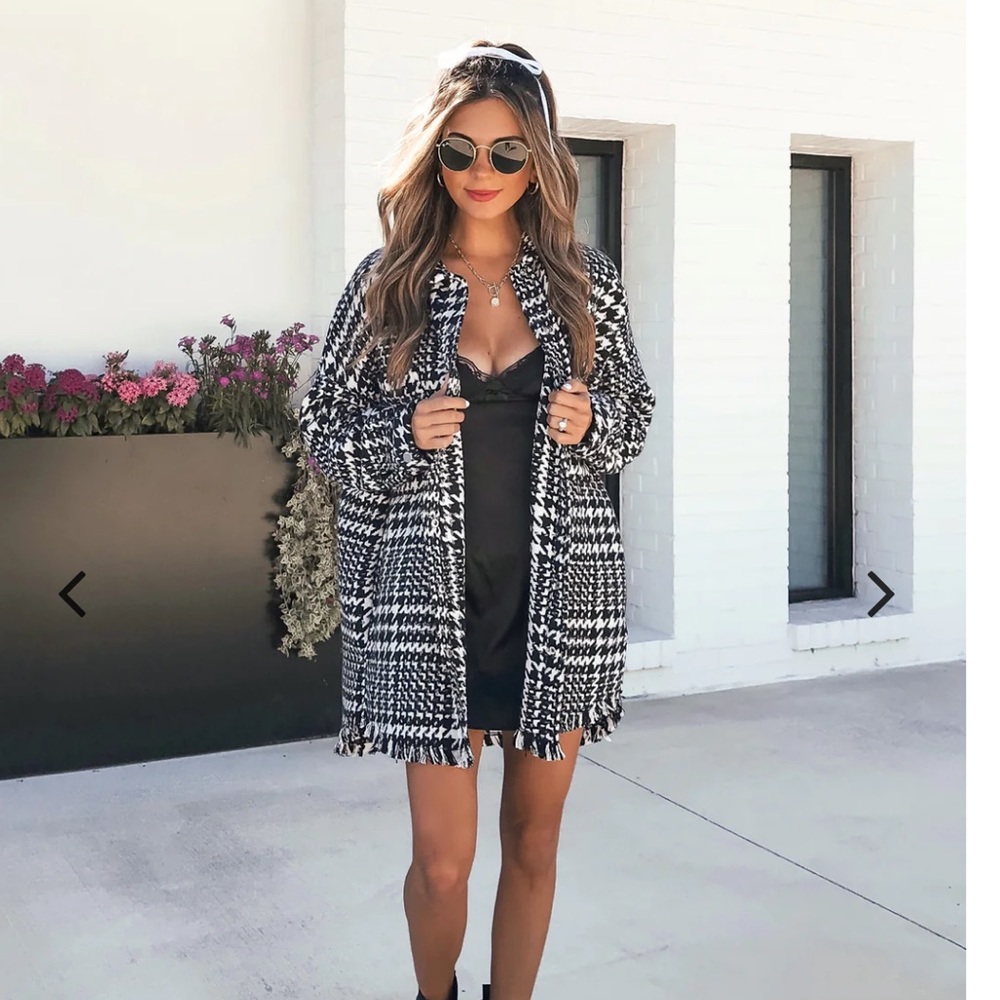 Stitch + Feather Robin Herringbone Shacket